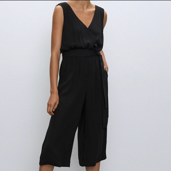 Babaton Maximillian Belted Sleeveless Wide Leg Jumpsuit Taupe - Picture 6 of 6